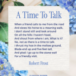 "Saatnya Berbicara" oleh Robert Frost
 | beritakitanih
